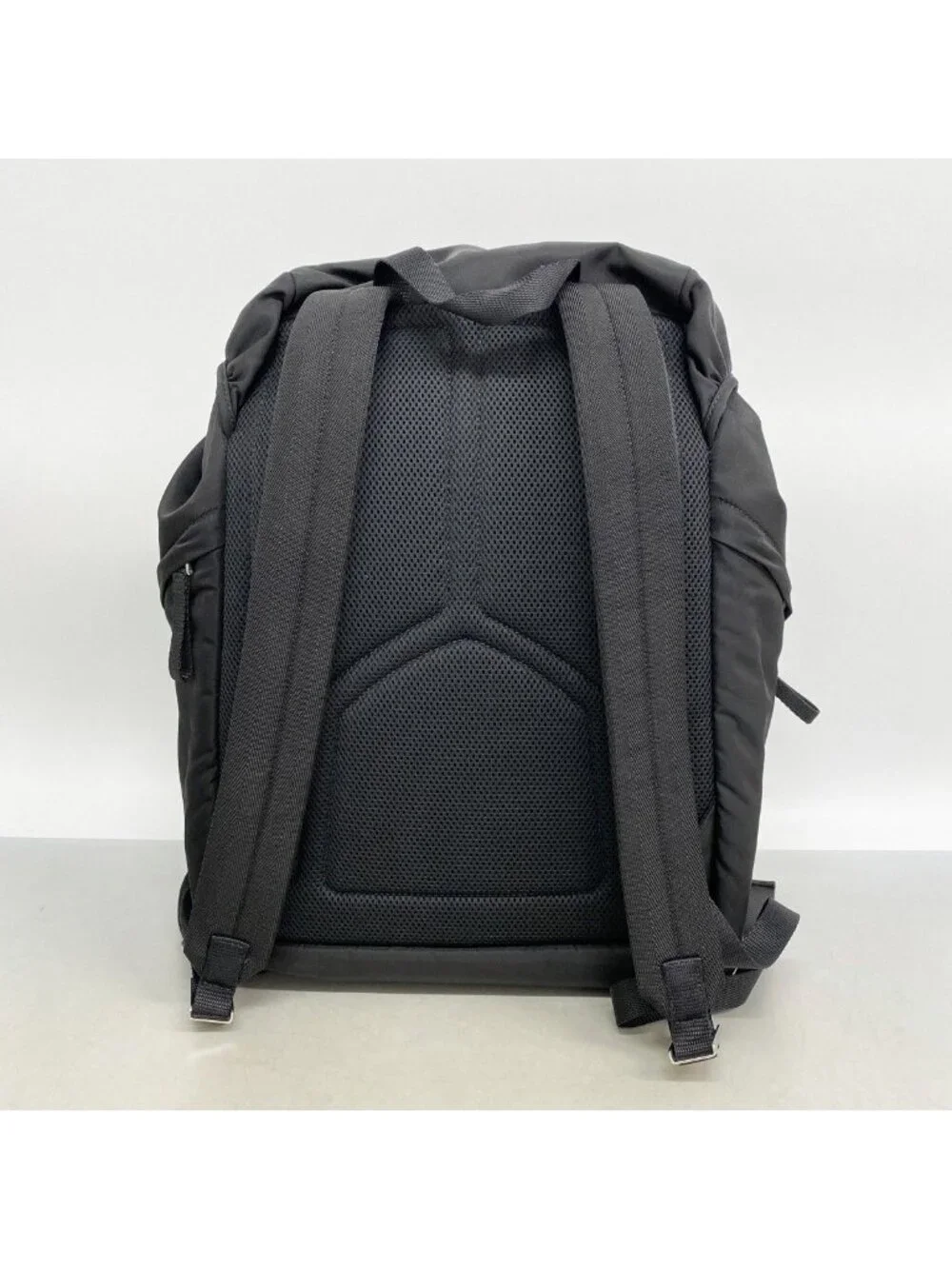 Prada Backpack Tessuto Nylon Black Silver